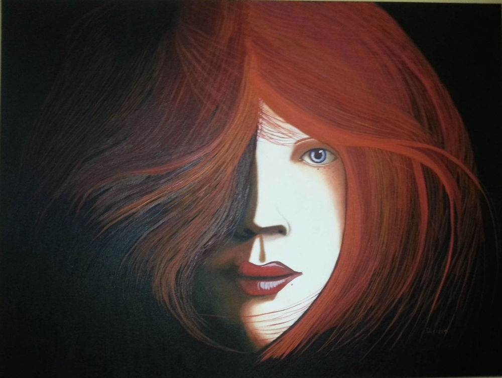 La belle rousse_30¨ x 40¨ Huile sur toile - Oil on canvas - Diane Duceppe-Roy