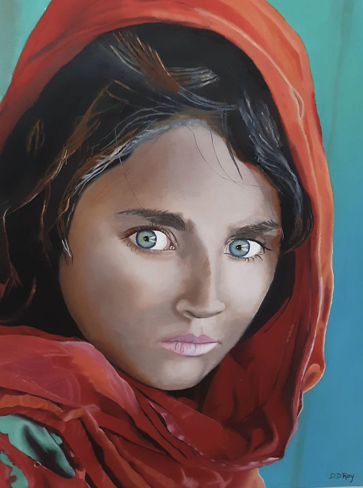 L’afghane_16¨ x 12¨ Huile sur toile - Oil on canvas - Diane Duceppe-Roy
