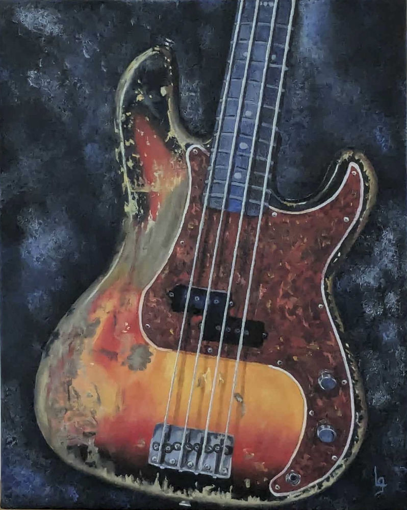 P Bass 62 - Huile sur toiles - 20 x 16