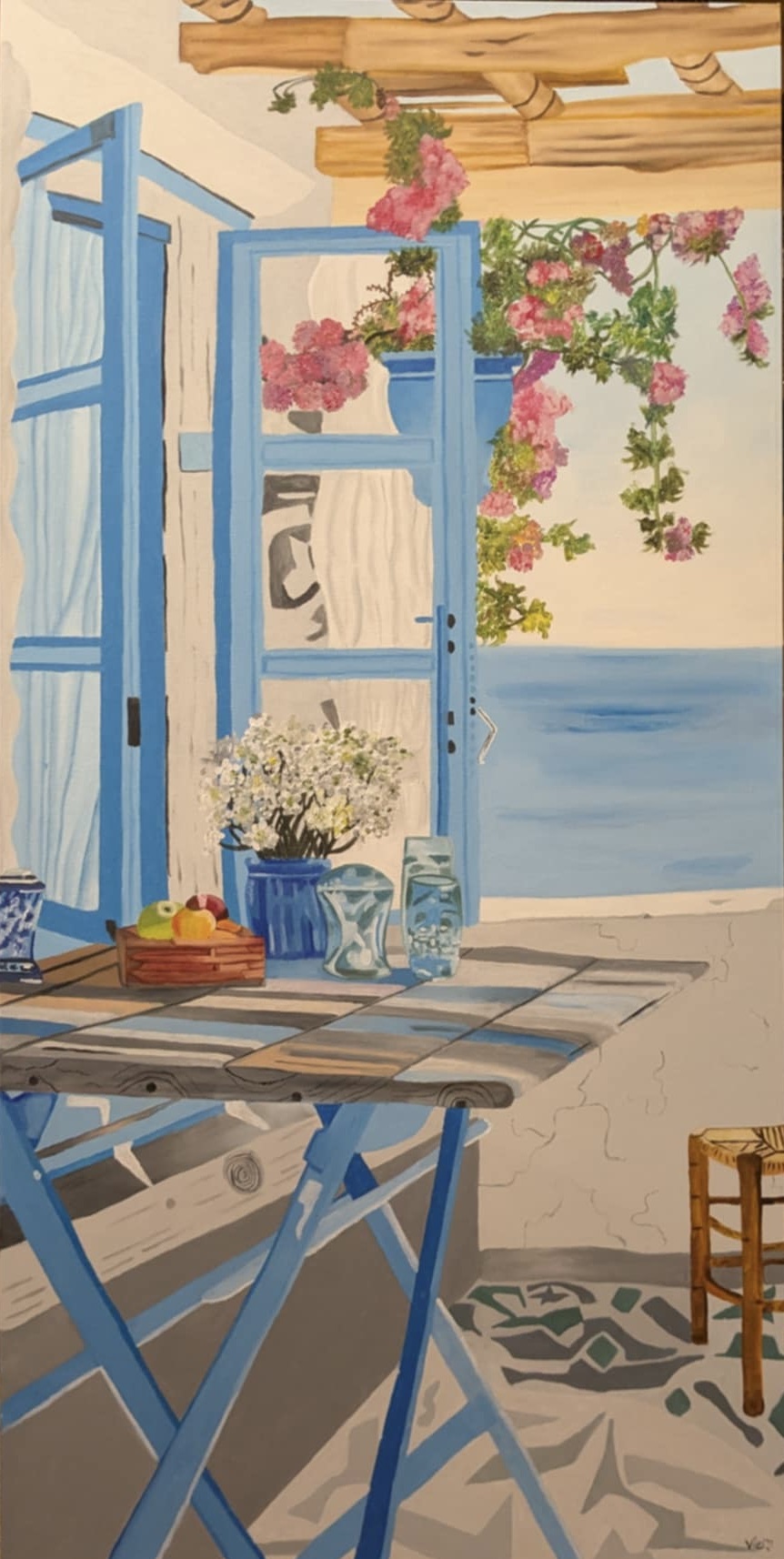 Enfin L'été - Huile sur toile - 48 x 30 po - Finally Summer