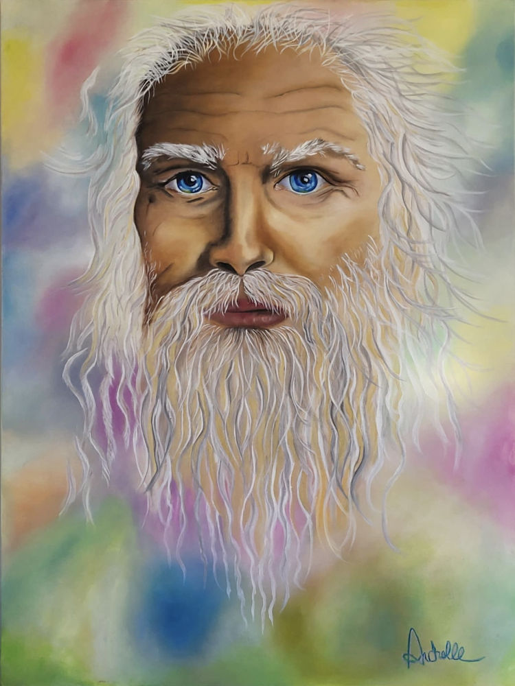 Le Sage - Huile sur toile - 48 po x 36 po