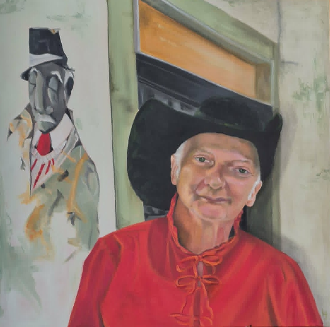 Peintre Florentin - Huile sur toile - 30po x 30po