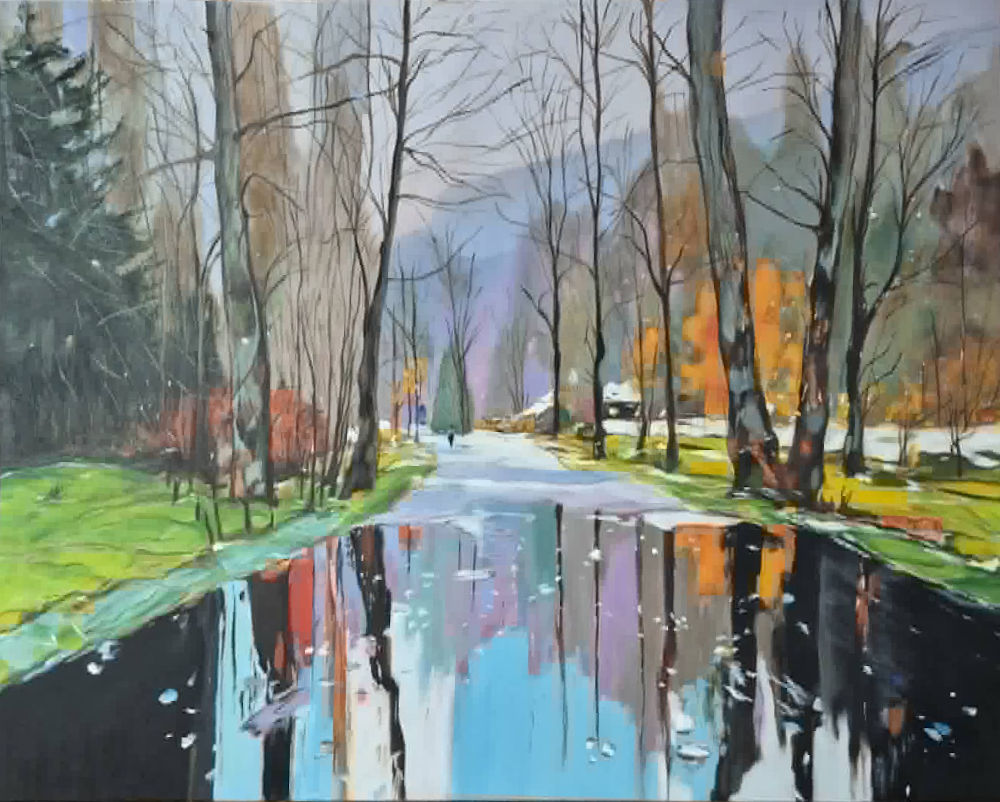Octobre - Huile sur toile - 24 x 30 po